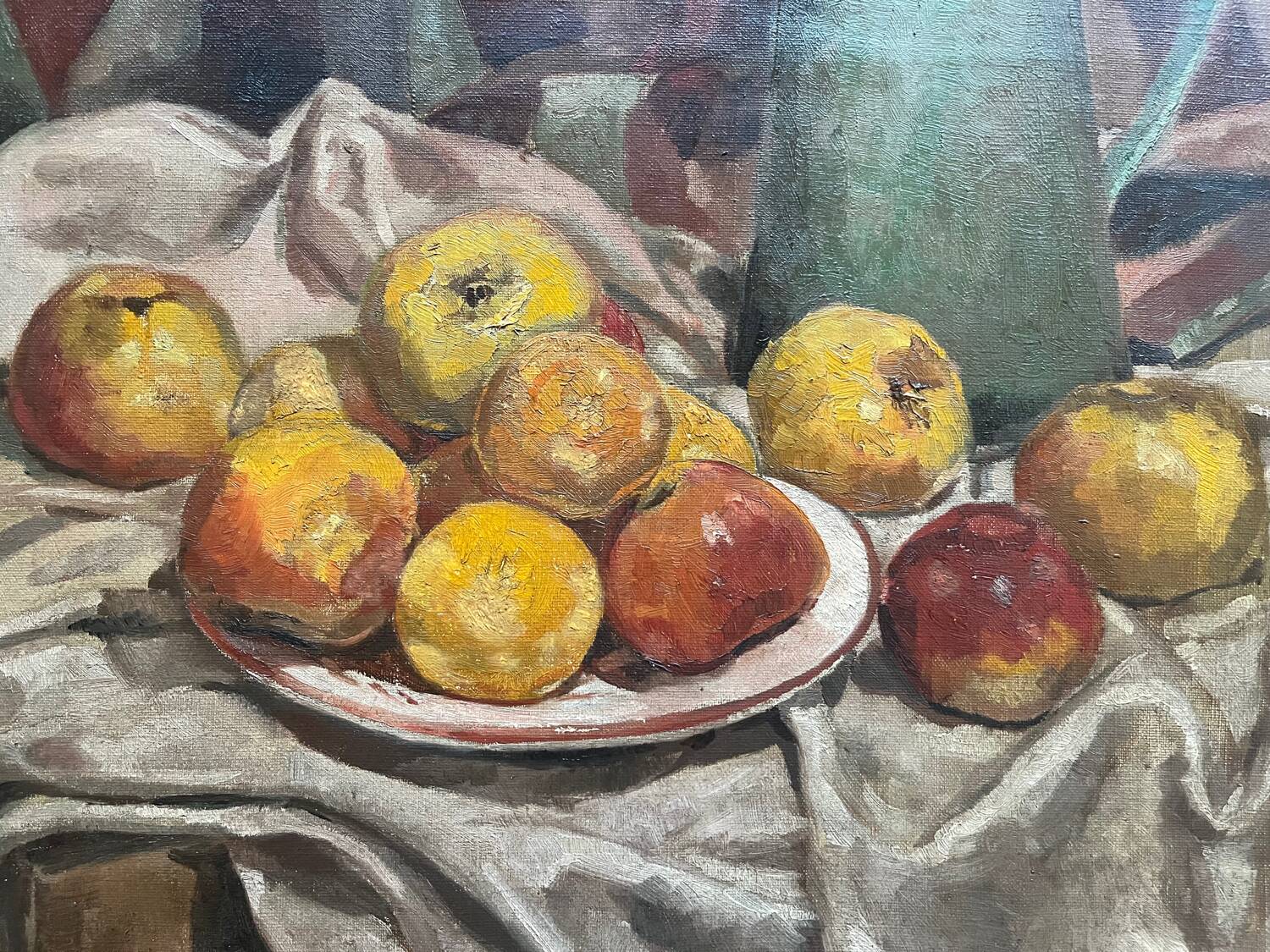 Still life with apples