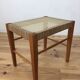 60s modernist stool, canning and wood