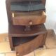 Table de chevet en noyer art deco
