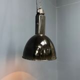 Large black enamel Bauhaus hanging lamp
