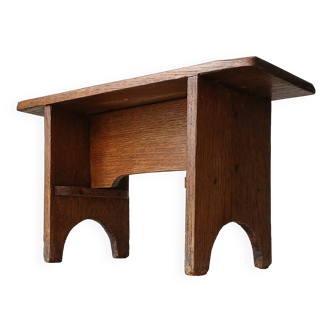 XS farm stool / bench in old solid wood