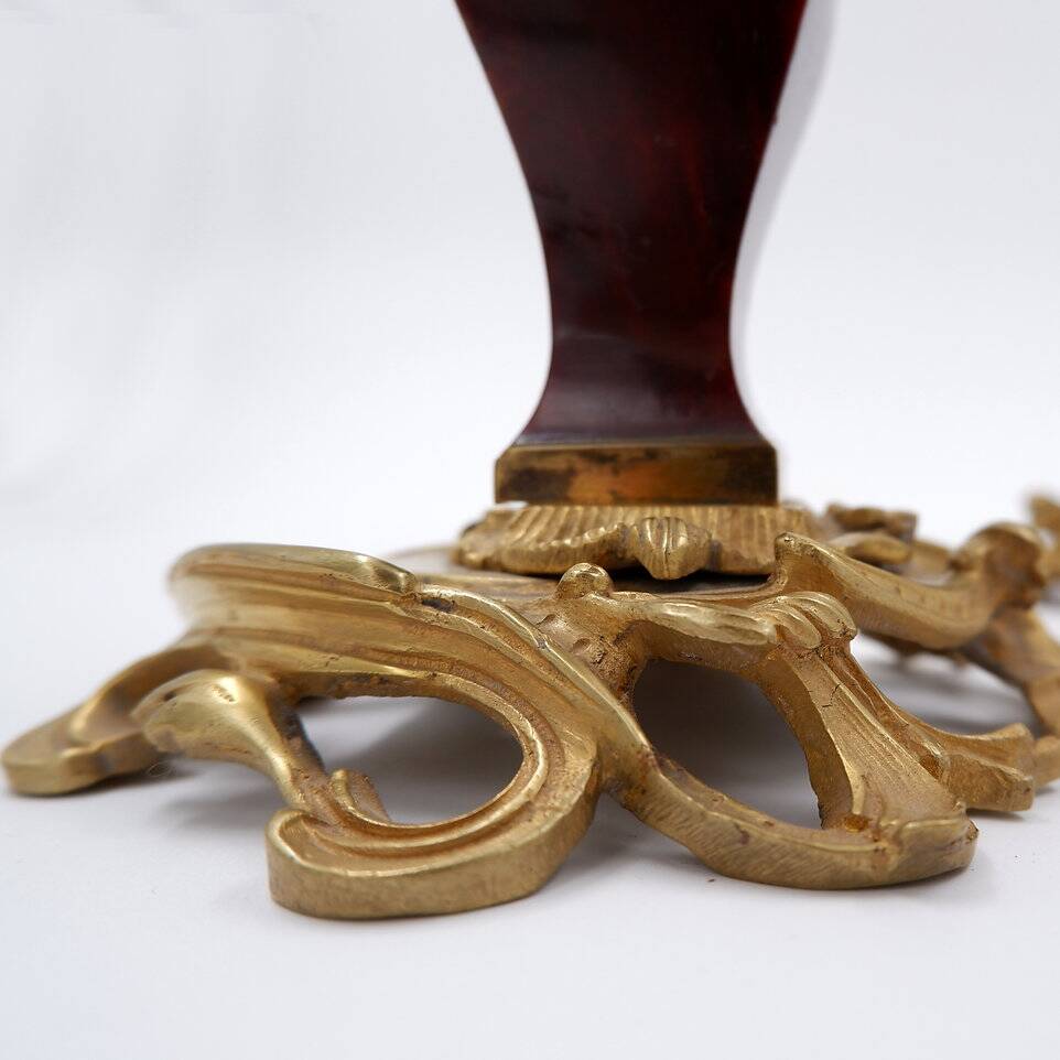 Pair of Napoleon III style gilt bronze Candle Holders