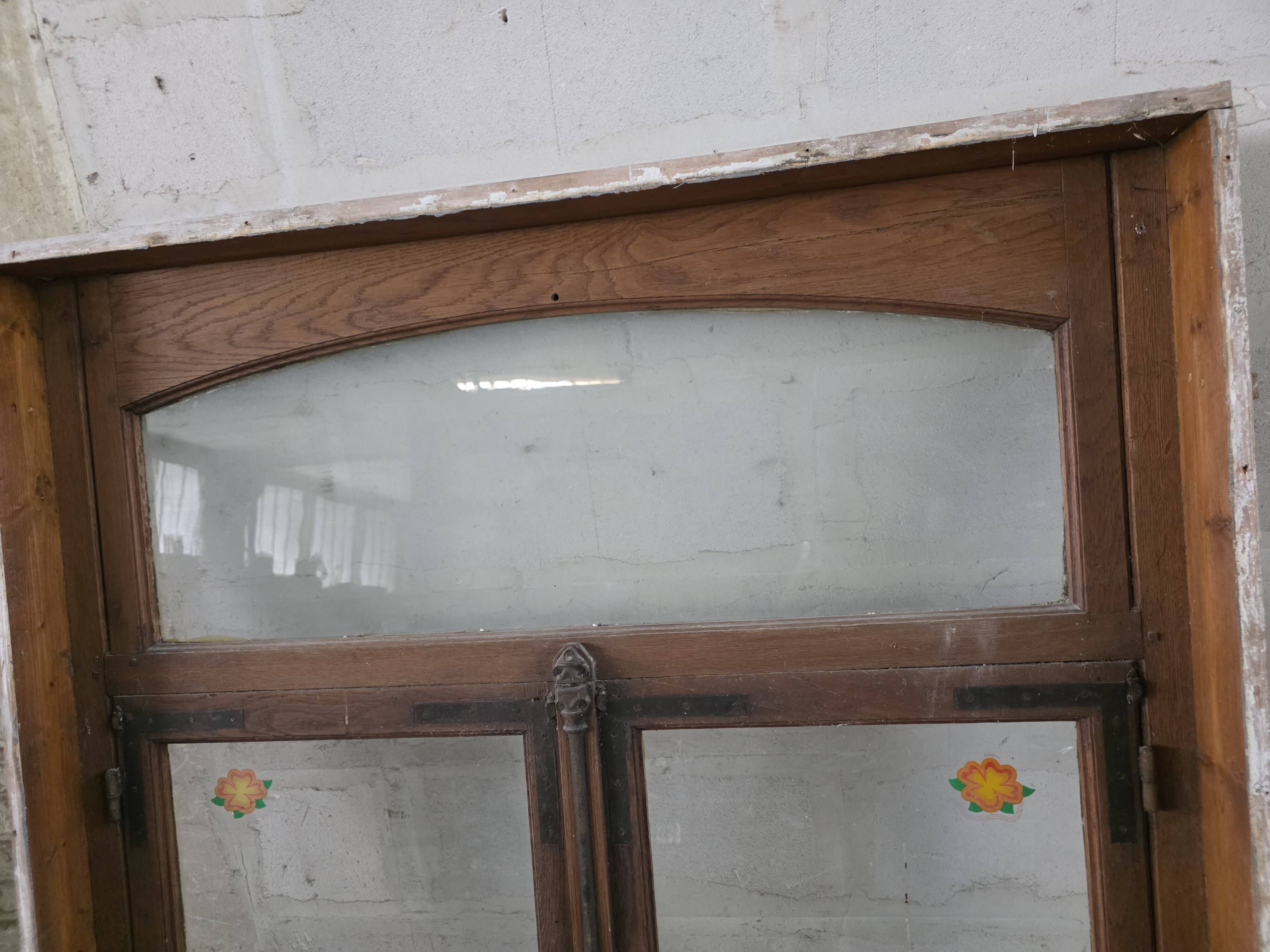 Old oak window from the early 20th century.
