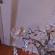 Chandelier to, colored crystal tassels