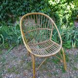 Vintage rattan armchair