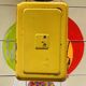 Stube - old household scale in yellow enameled metal - force 10