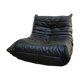 Togo in black leather by Ligne Roset