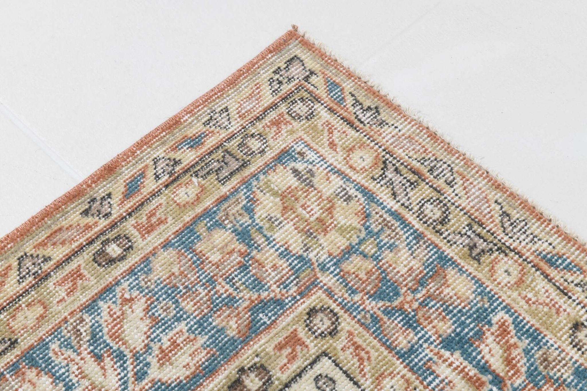 Tapis oriental classique vintage bleu rouge 5x9, 168x268 cm