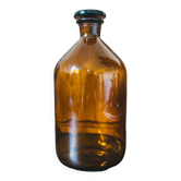 Old laboratory bottle old pharmacy Prolabo 1150 cl amber glass