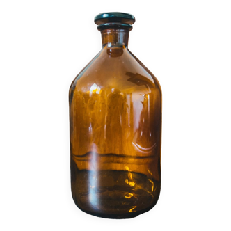 Old laboratory bottle old pharmacy Prolabo 1150 cl amber glass