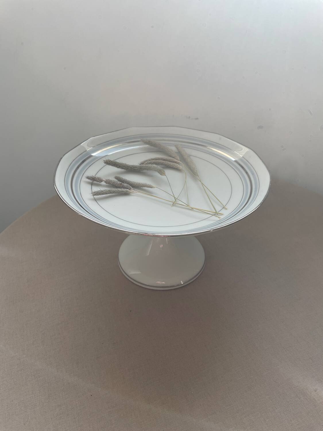 Antique footed compote – French porcelain M&S – centrepiece