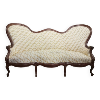 Napoleon III mahogany sofa
