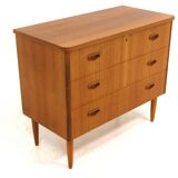 Commode scandinave en teck, Suède, 1950