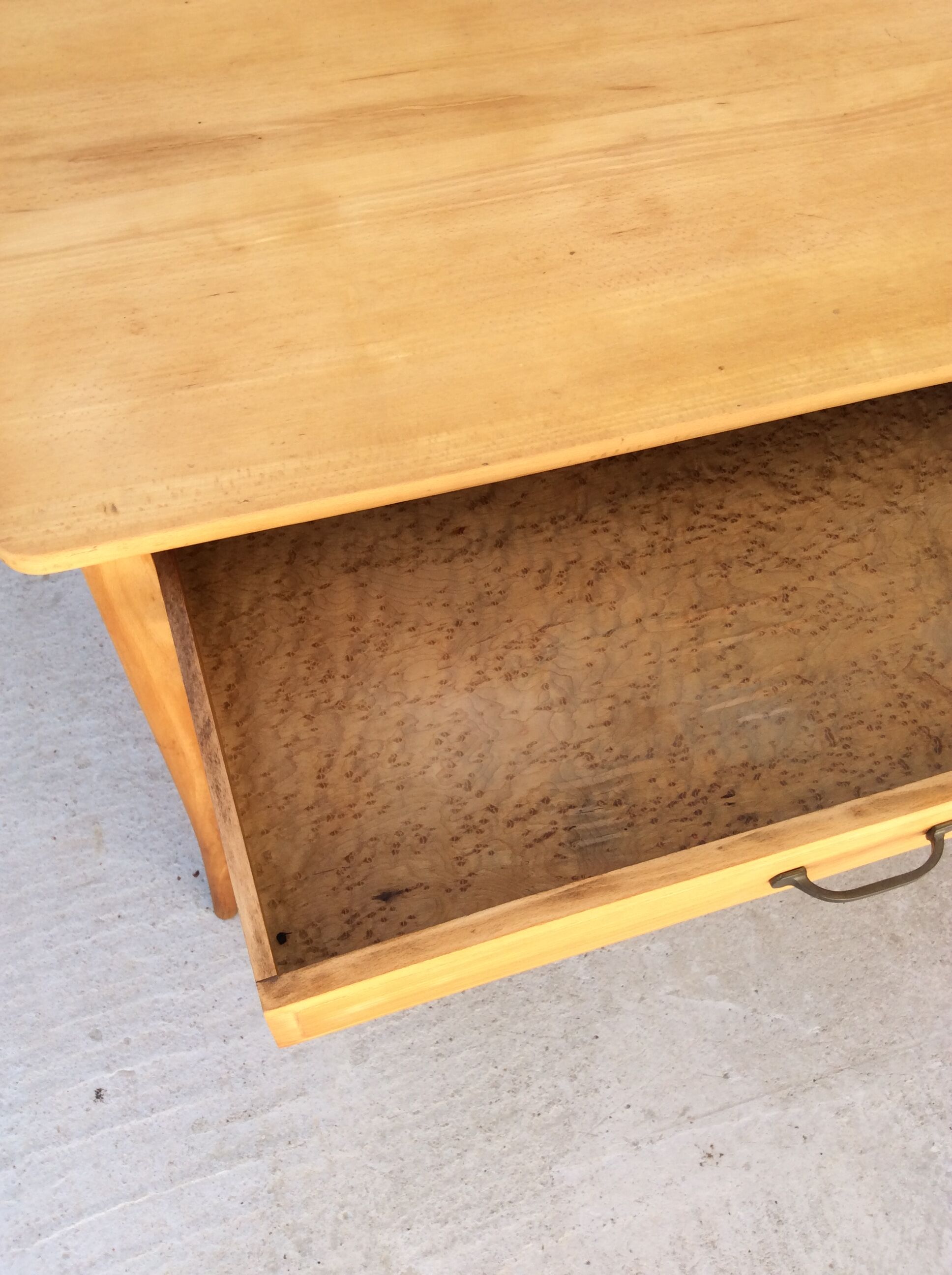 Art Deco small beech desk 1930