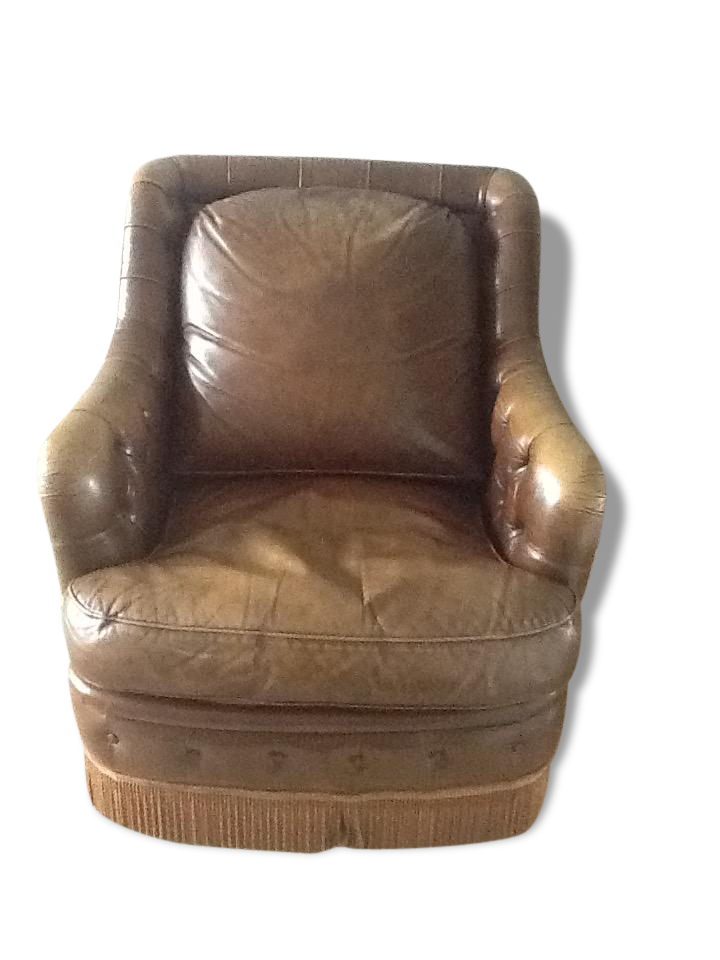 Armchair in leatherette vintage