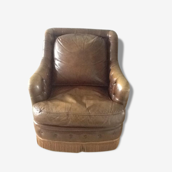 Armchair in leatherette vintage