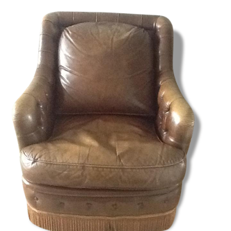 Armchair in leatherette vintage