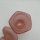 Pink vintage cotton pot in cracked glass paste Marcel Franck
