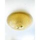 Venetian Lens Amber “Graniglia” Murano Glass Flush Mount
