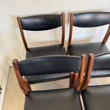 Lot de 4 chaises vintage scandinaves