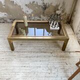 Table basse en laiton années 60
