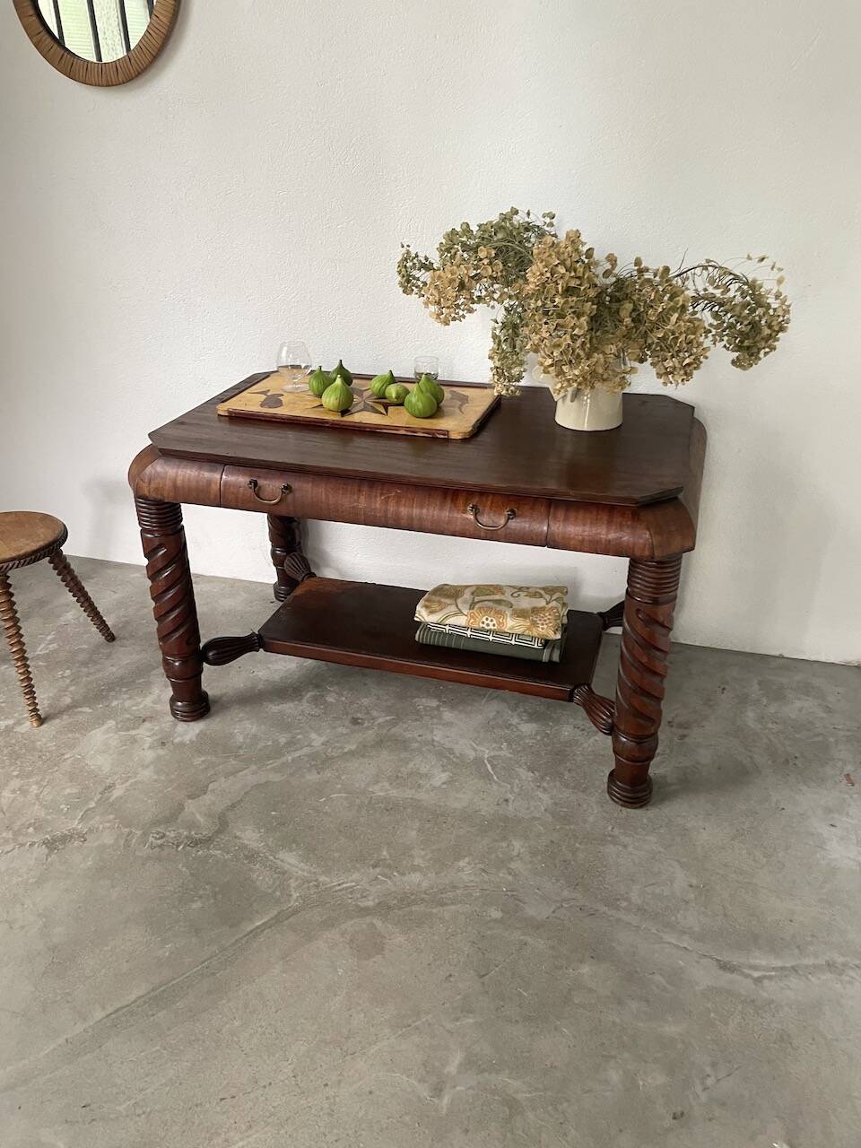 Bureau console acajou 1900