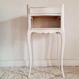 Table pedestal table curved feet white