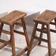 Tabourets orientaux anciens (vers 1900). Ensemble de 2 pièces