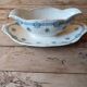 Sauceboat ironstone 1900 - Sarreguemines earthenware Adria series