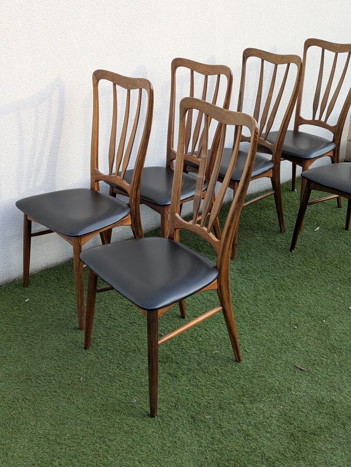 6 Danish chairs in rosewood "Ingrid" – Niels Koefoed