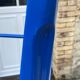 Genuine tolix h75 industrial metal bar stool, stackable, blue.