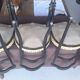 Set of 3 antique Napoleon III style chairs