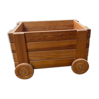 Wooden tier trolley