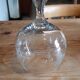 Large crystal wine glass