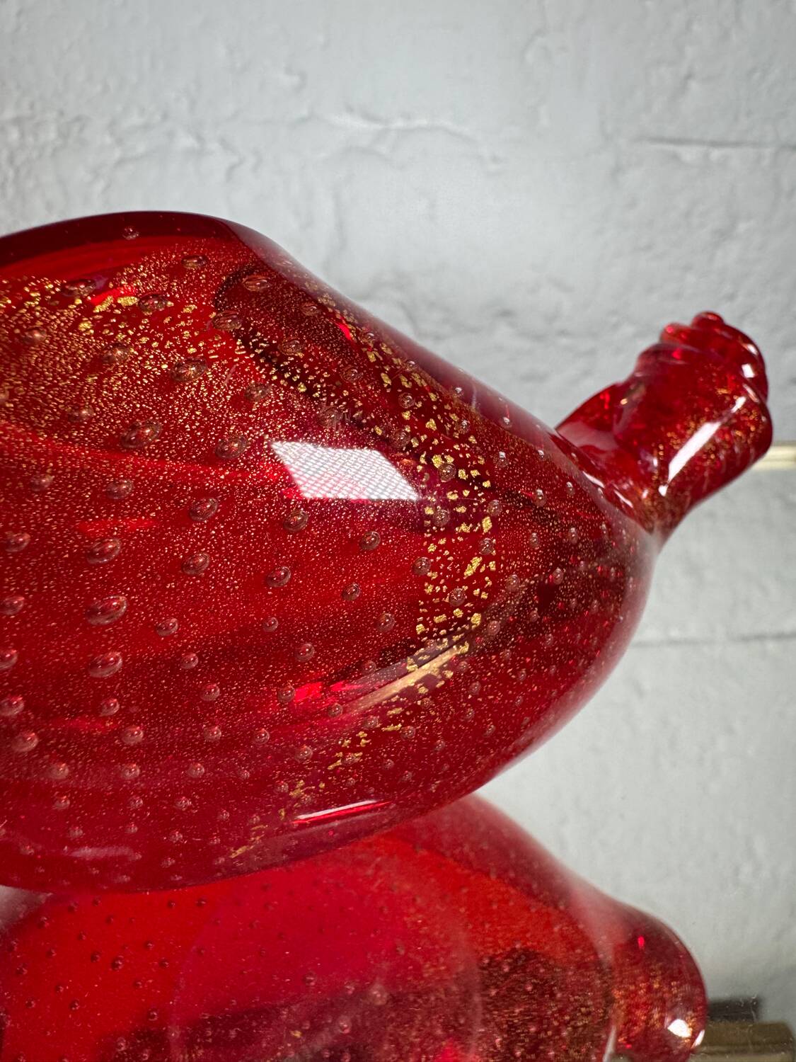 Murano Sommerso pocket emptier from the 70s