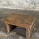 Small auxiliary stool in light upcycled teak (3276)