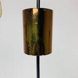 Pair of vintage cut glass pendant lights from the 1970s.