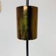Pair of vintage cut glass pendant lights from the 1970s.