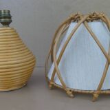 Louis SOGNOT rattan bedside lamp