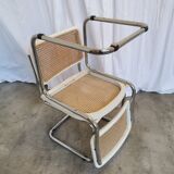 Ensemble de 2 chaises Cesca vintage de Marcel Breuer : chaises de salle à manger en osier style Mid-Century Modern