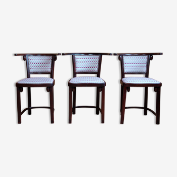 Trio de chaises fledermaus Thonet