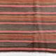 5x8 Pink & Brown Striped Style Kilim Rug, 167x254Cm