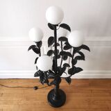 Lampadaire floral vintage design 1970