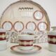 Vintage schirnding coffee service in porcelain, germany, 1970s, set of 21