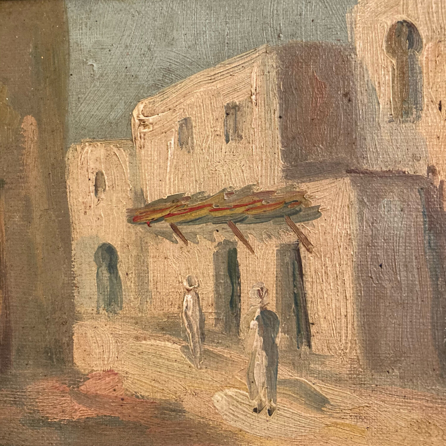 Orientalist oil on canvas 1930 signed Lamy