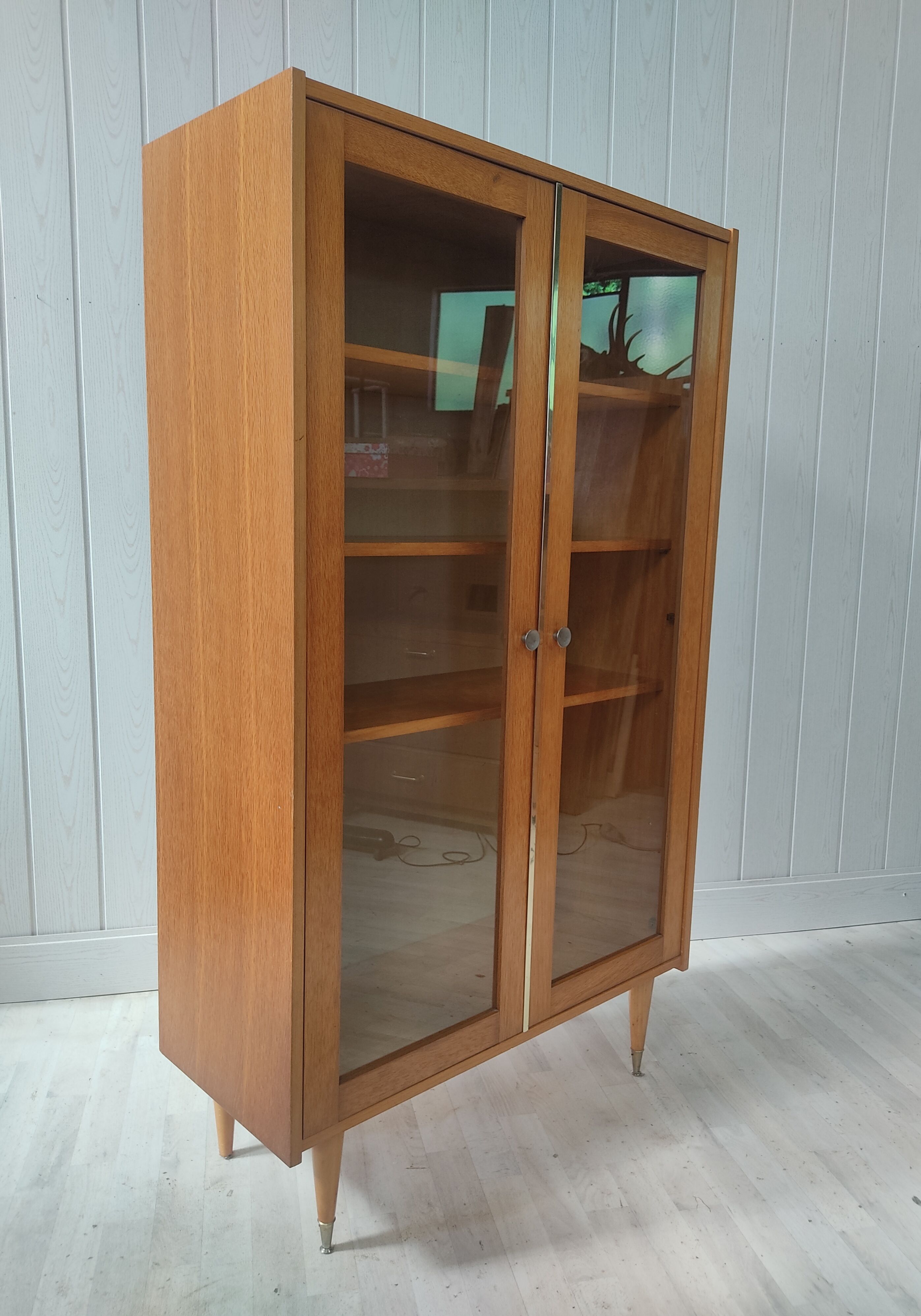 Vitrine bibliothèque vintage années 60
