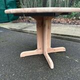 Extendable round dining table Rainer Daumiller for Hirtshals Sawaerk 185