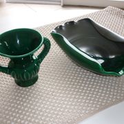 Vase en céramique vert des années 1960