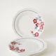 Set of 4 St Amand dessert plates, Printemps model, 1950.