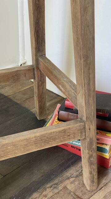 Vintage Oak Workbench Stool